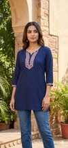 Jp Vol 1 Rayon Embroidery Work Short Kurti Wholesale Online